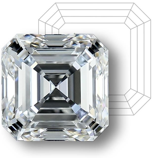 Asscher Cut Lab Diamond