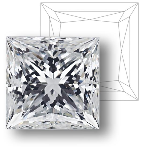 Princess Cut Lab Diamond